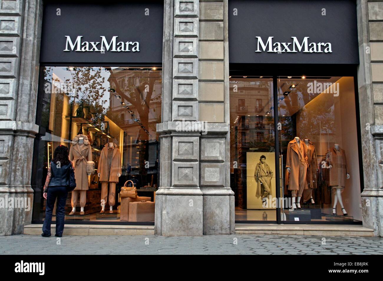 MaxMara shop, Paseo de Gracia, Barcelona, Catalonia, Spain Stock Photo -  Alamy