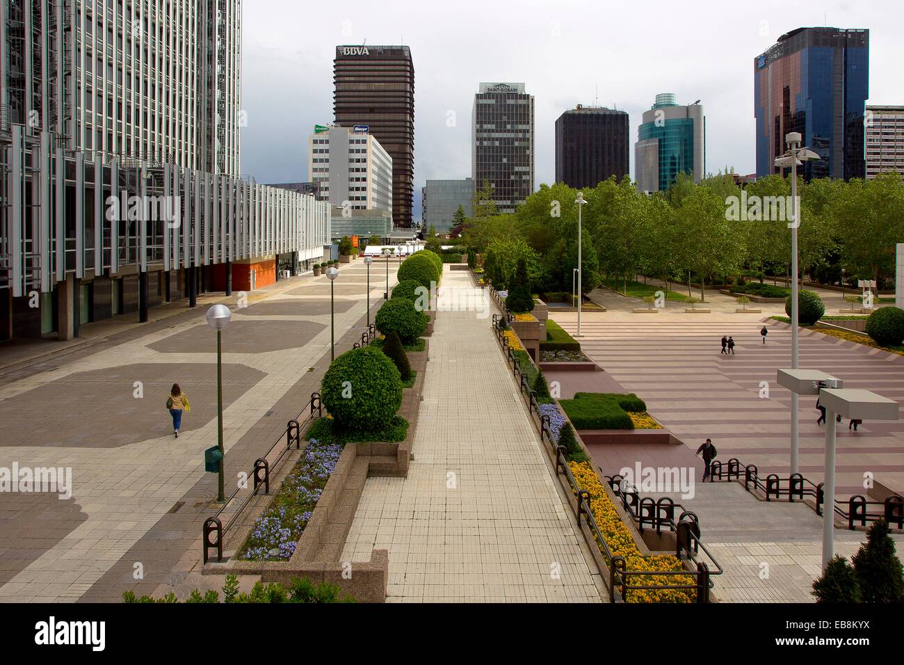 Azca business center, Madrid, Spain Stock Photo