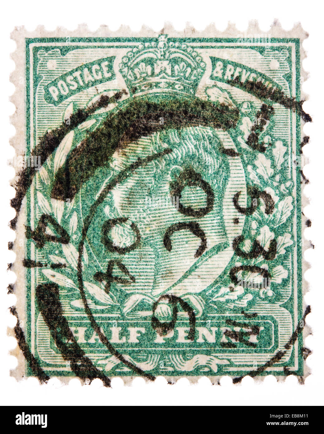 King Edward VII postage stamp Stock Photo