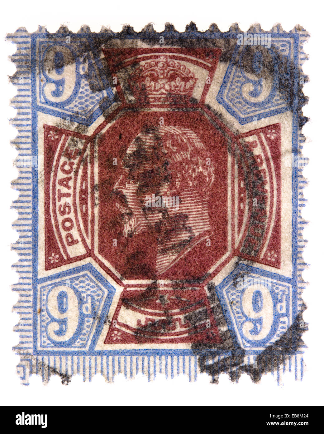 King Edward VII postage stamp Stock Photo Alamy