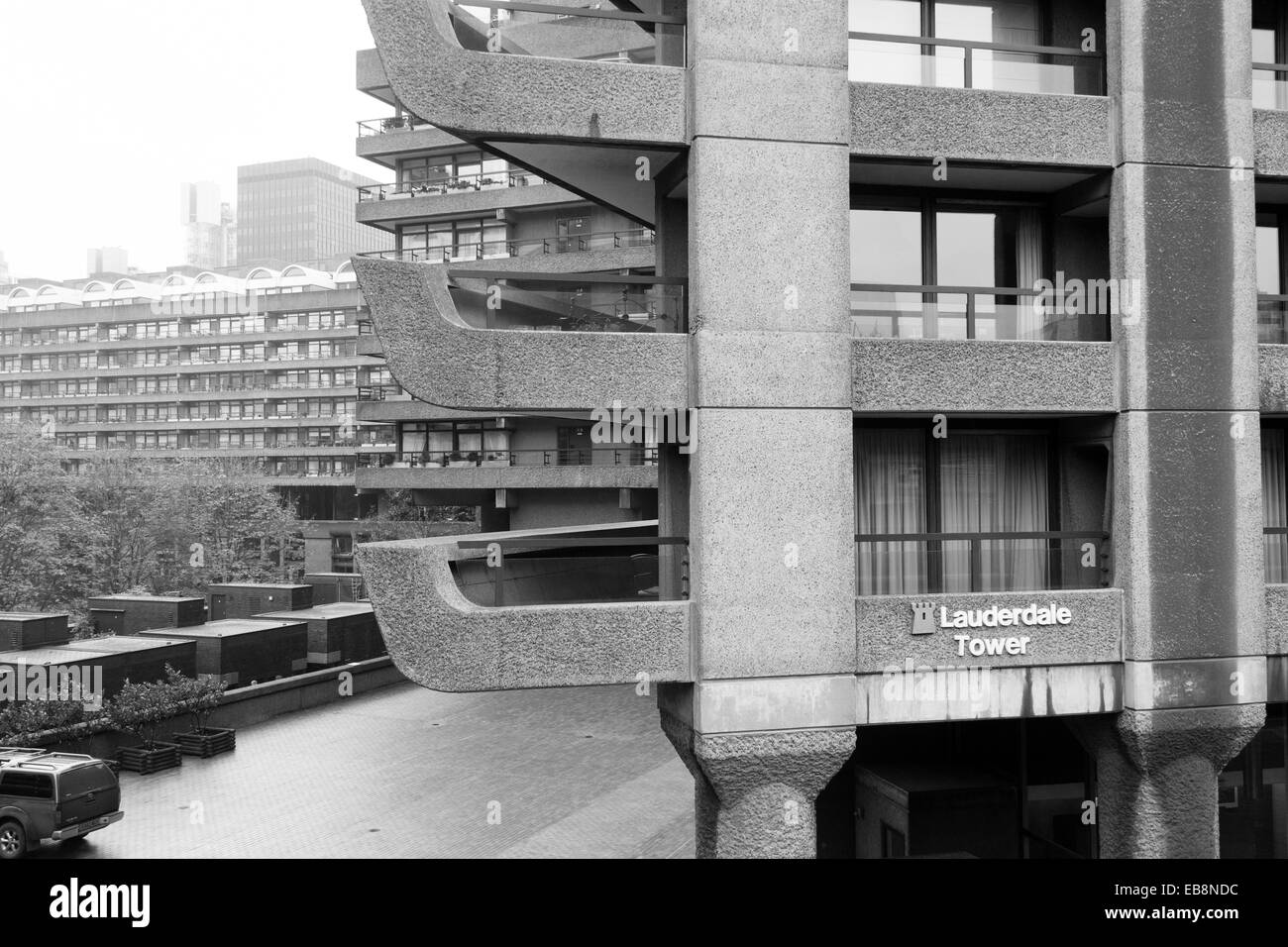 Lauderdale tower Barbican Center, London, England, United Kingdom Stock ...