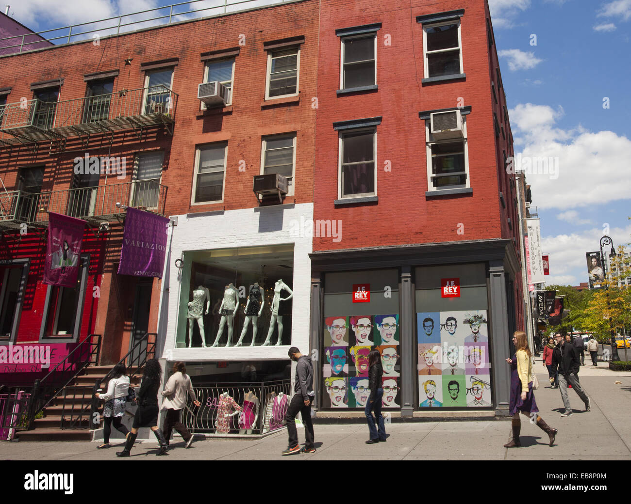 Shoping area, Prince Street, West Broadway, Soho, Manhattan, New York