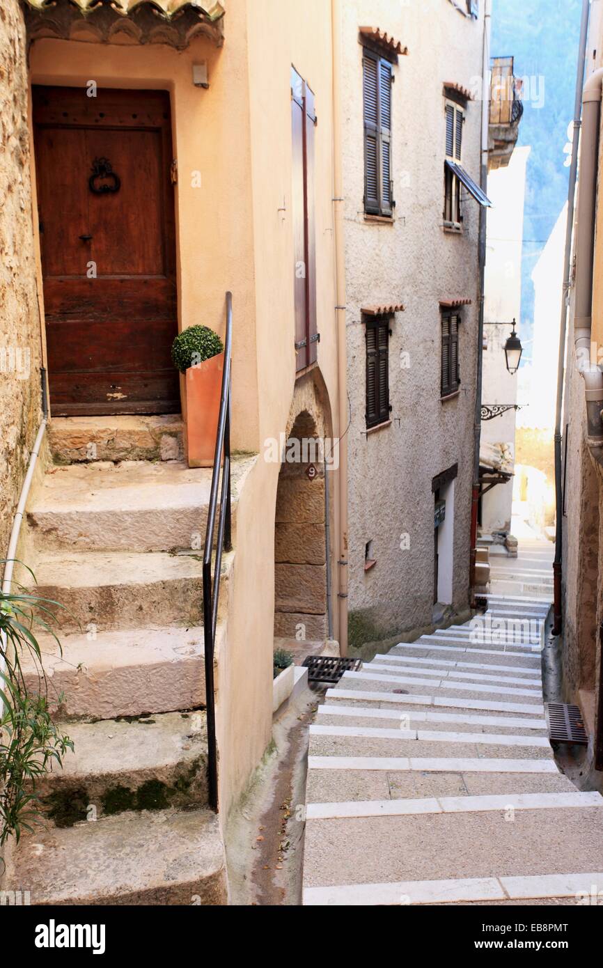 Perched village of Le Broc, Var valley, AlpesMaritimes, 06, French