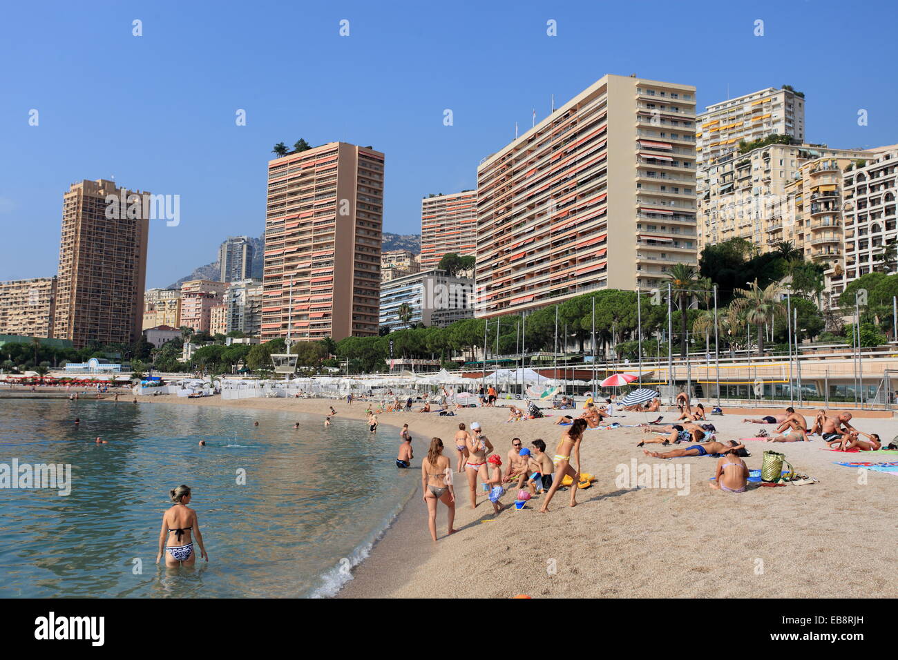 Larvotto beach, Monte Carlo, Monaco Stock Photo - Alamy