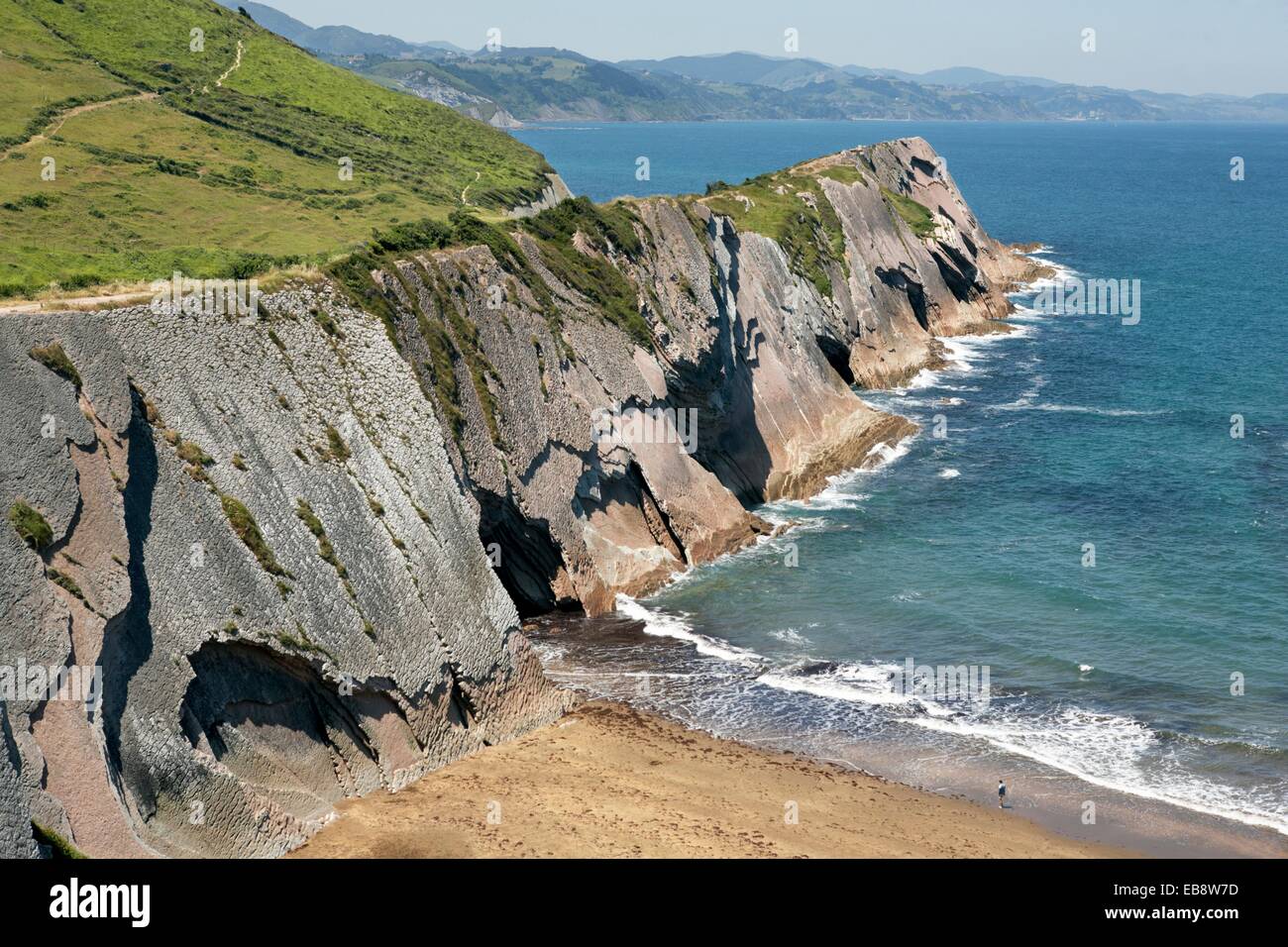 Coast, Zumaya, Guipuzcoa, Basque Country, Spain Stock Photo Alamy