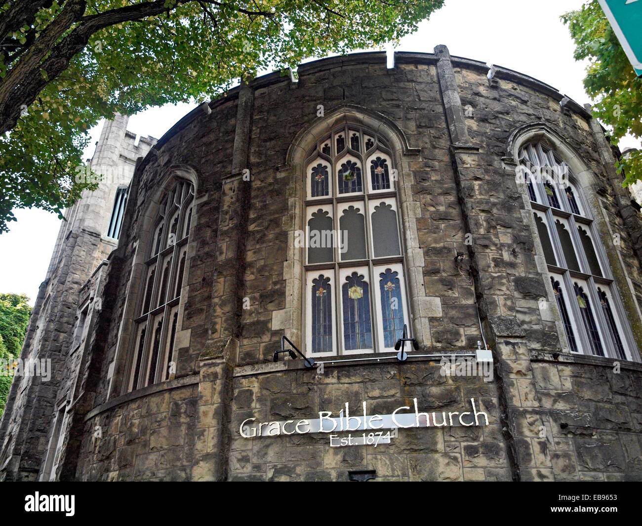 Grace Bible Church Portland Oregon This fortresslike structure stone