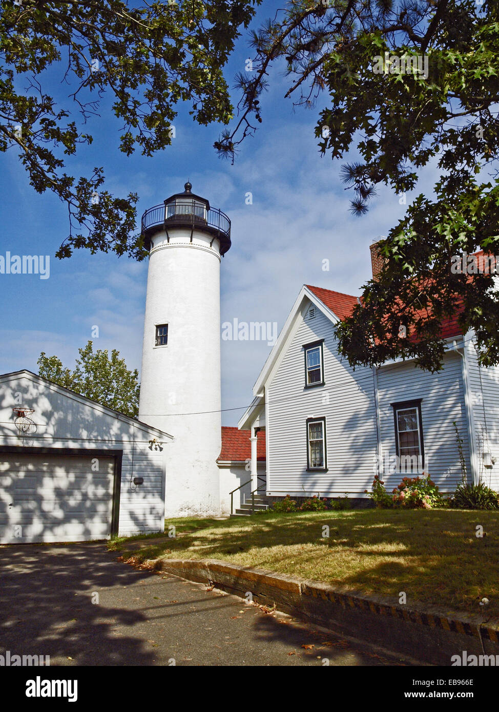 West Chop Lighthouse on Martha's Vineyard Massachusetts. The lighthouse
