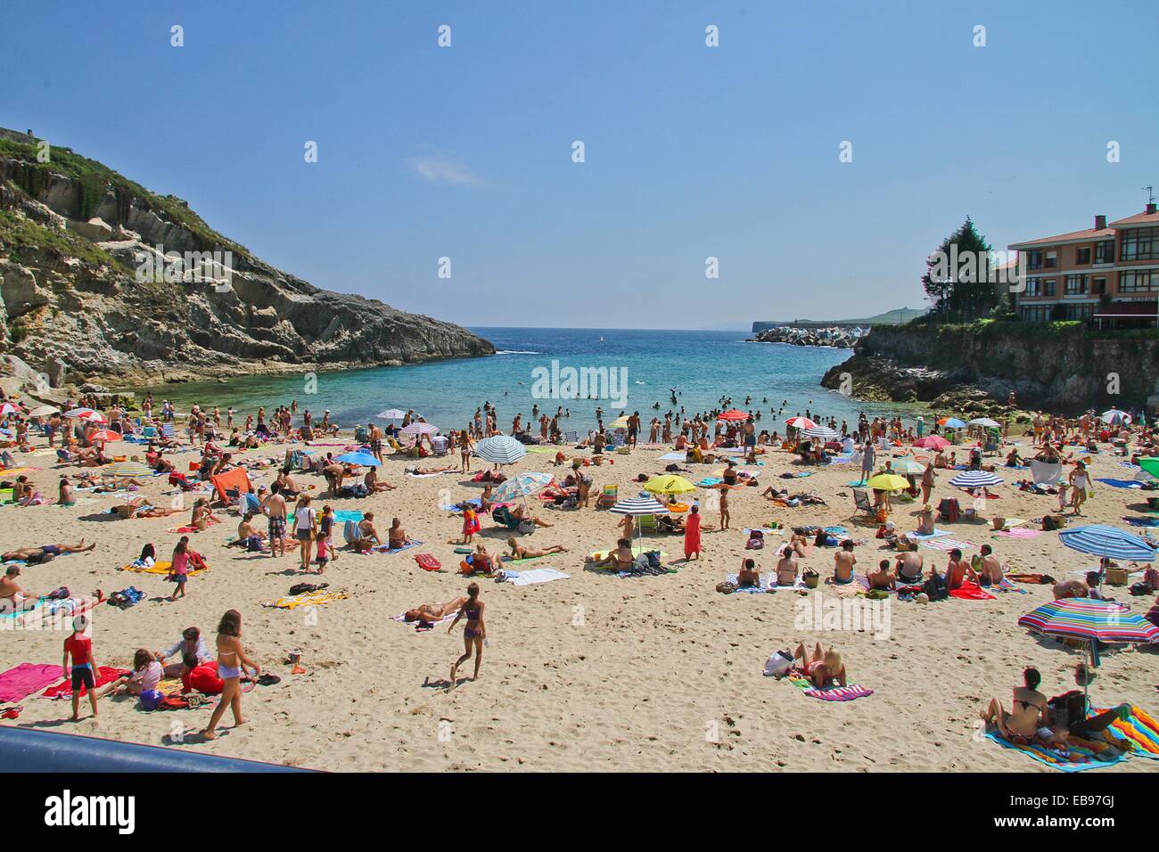 Sablon Beach, LLanes, Asturias, Spain Stock Photo Alamy