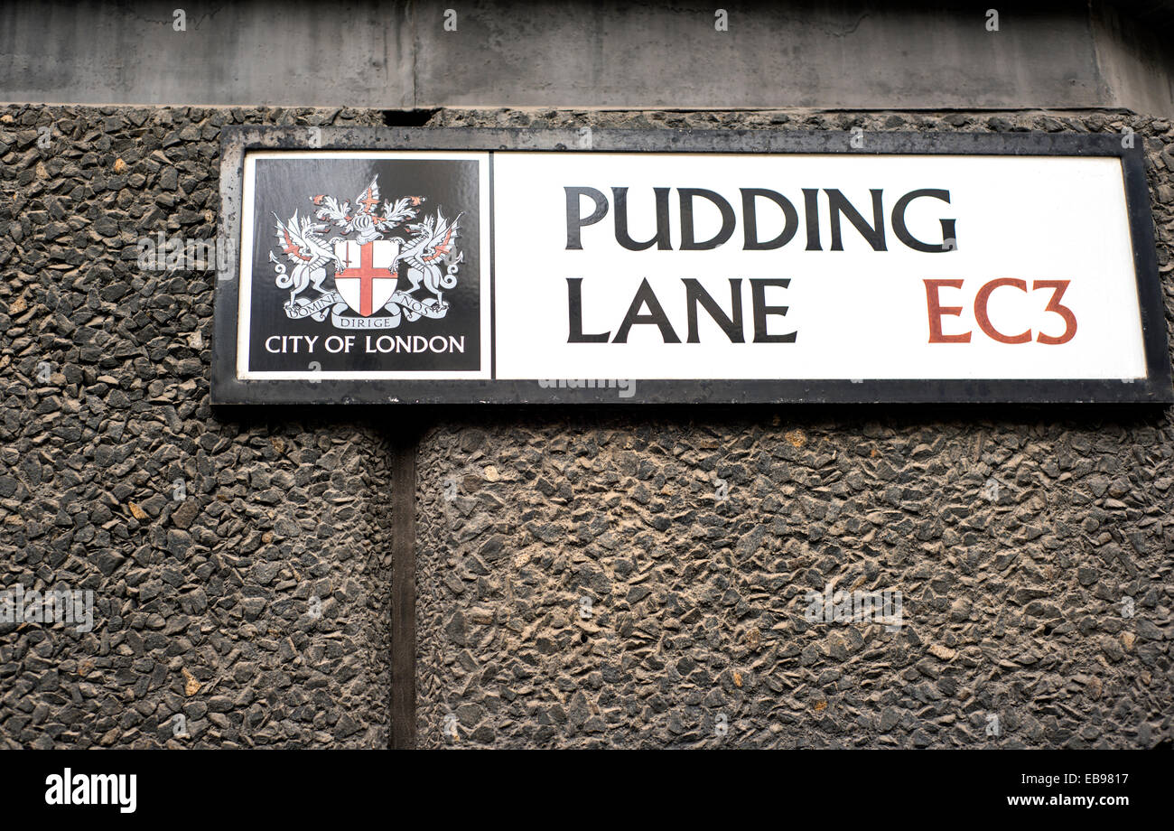 London street sign pudding lane hires stock photography and images Alamy