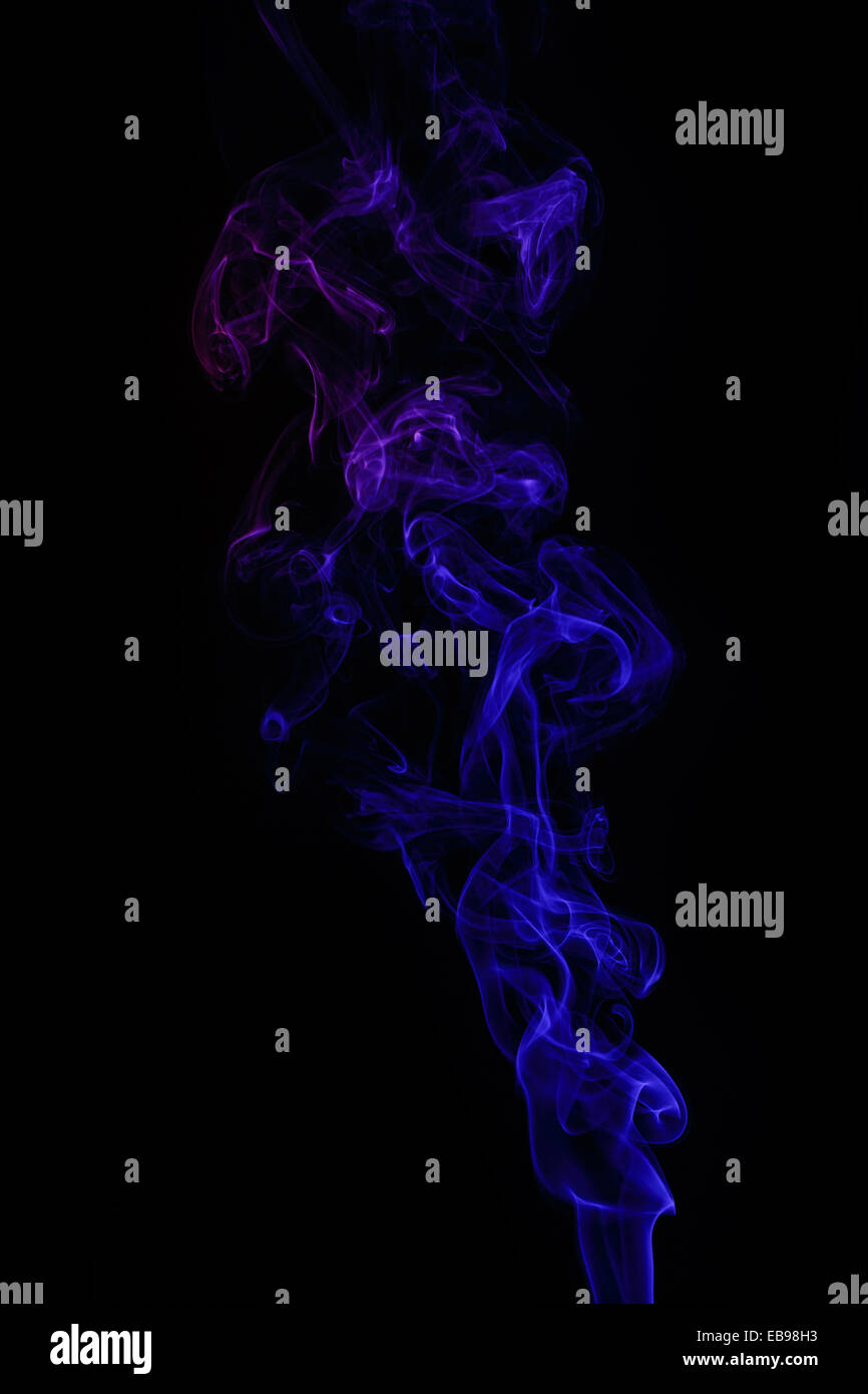 Abstract smoke moves on a black background Stock Photo - Alamy