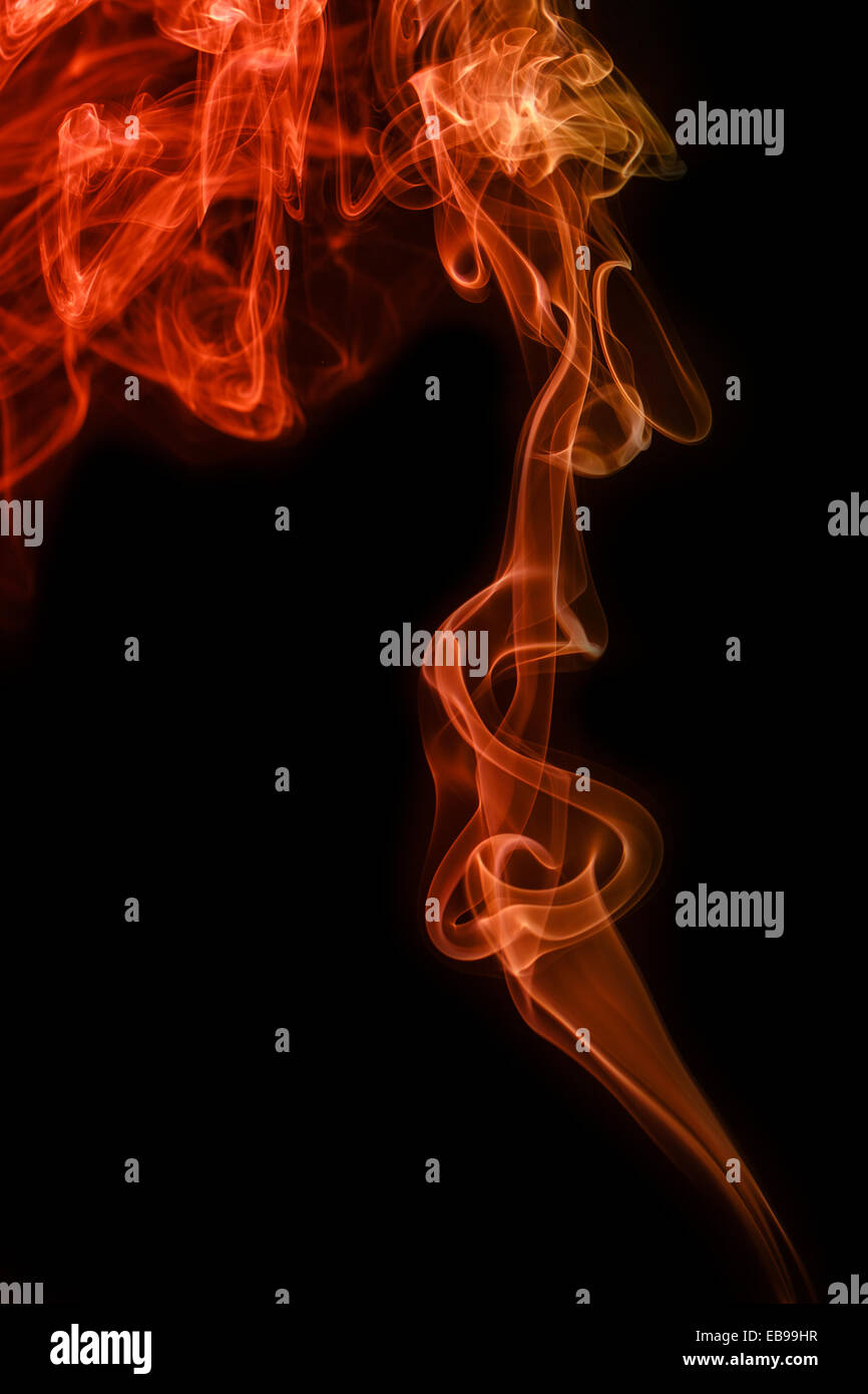 Abstract smoke moves on a black background Stock Photo - Alamy