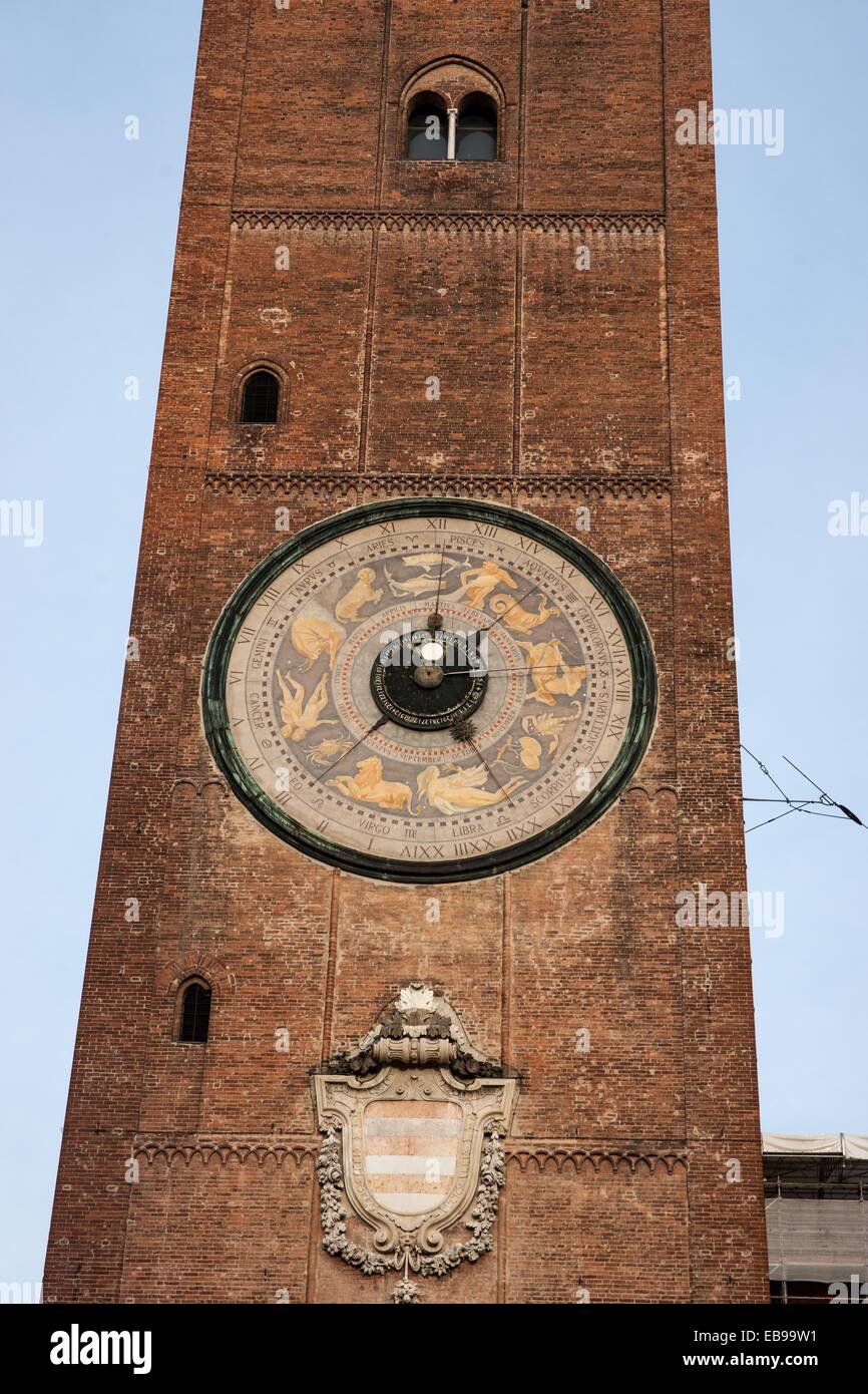 largest astronomical clock in the world, Cremona Italy Stock Photo Alamy