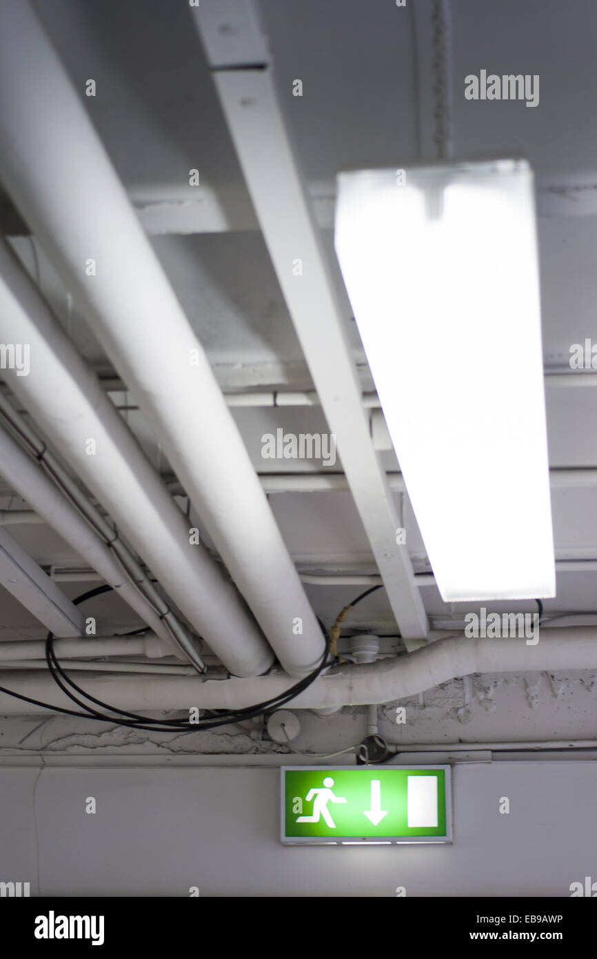 Pipes in the ceiling Stock Photo Alamy