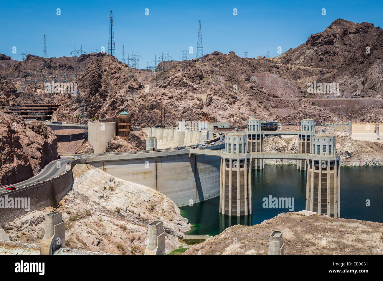 Hoover Dam and the Colorado River Stock Photo - Alamy
