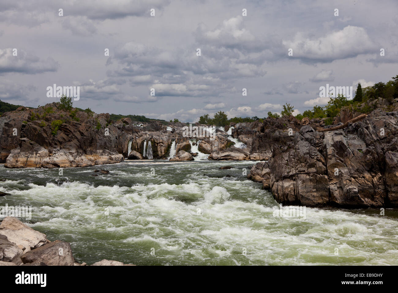 Views of Great Falls National Park on the Potomac in McLean, Virginia