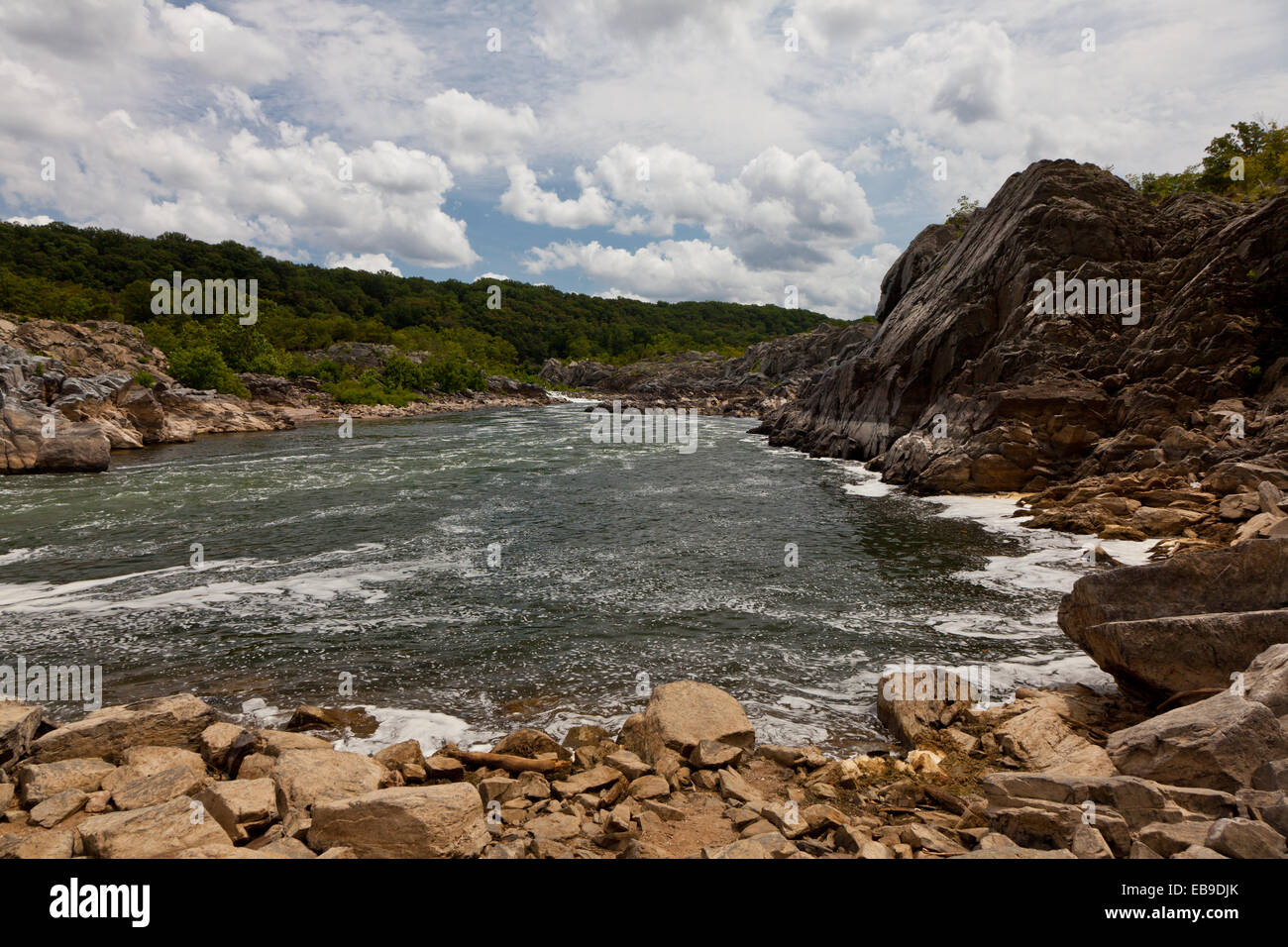 Views of Great Falls National Park on the Potomac in McLean, Virginia