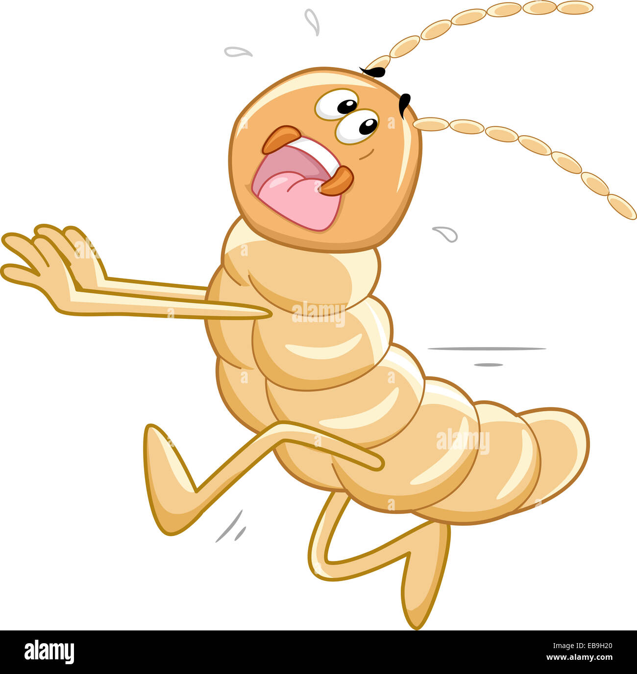 Termites Running Mascot Illustration of a Termite Running Away Stock Photo - Alamy