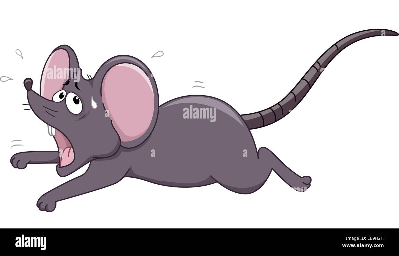 Illustration of a Rat Running Away Stock Photo - Alamy Illustration of a Rat Running Away Stock Photo - Alamy