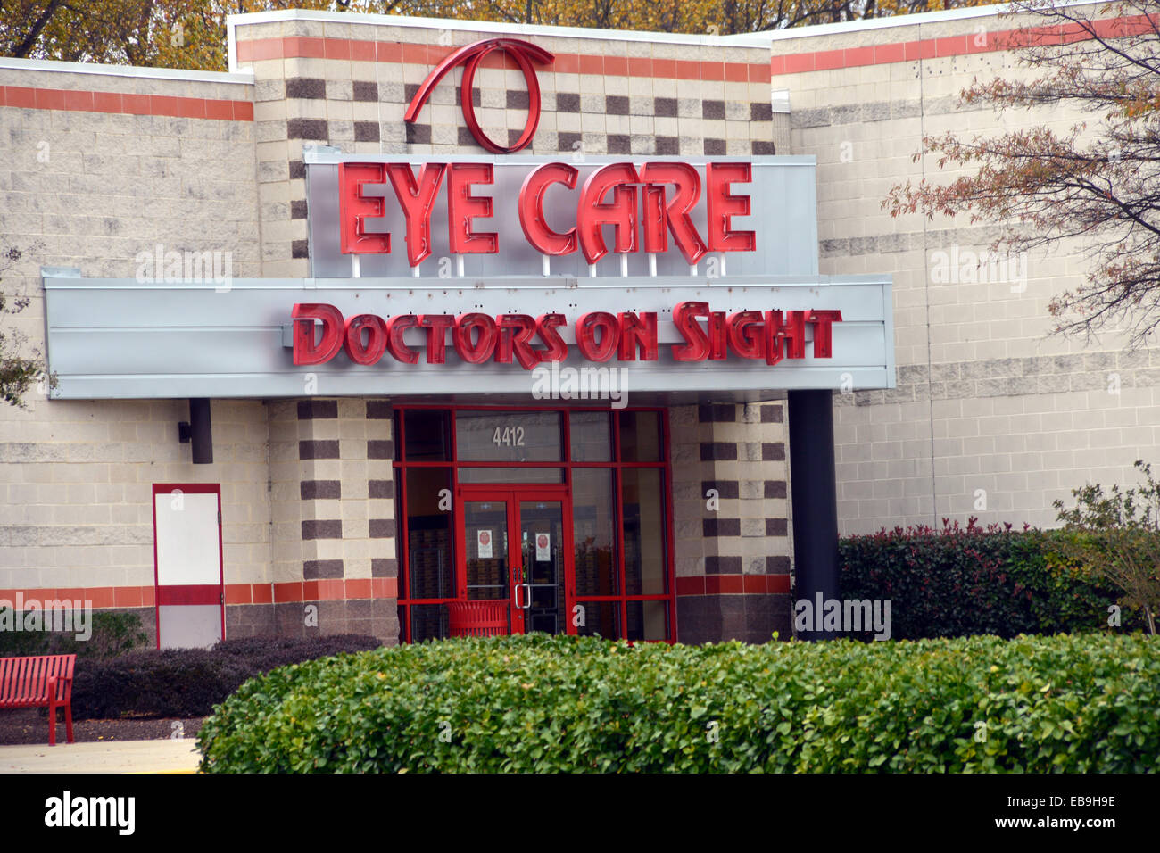 Eye doctors offices in Bowie, Maryland Stock Photo Alamy