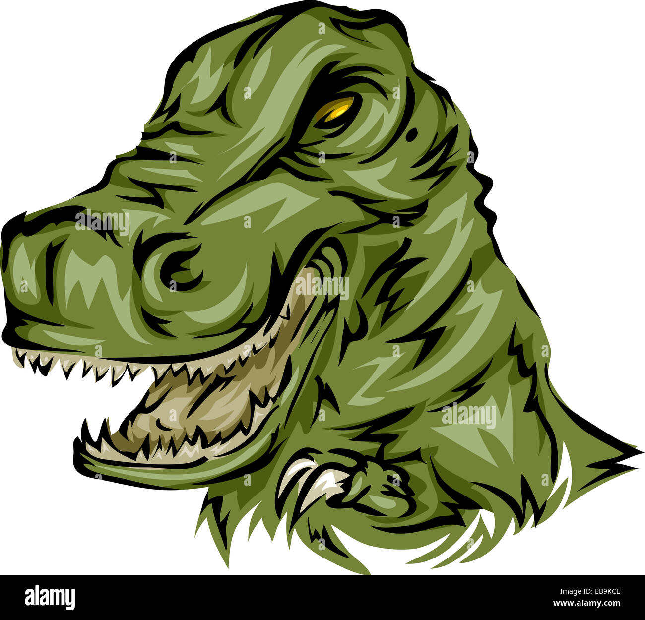 Illustration Featuring a T-Rex Stock Photo