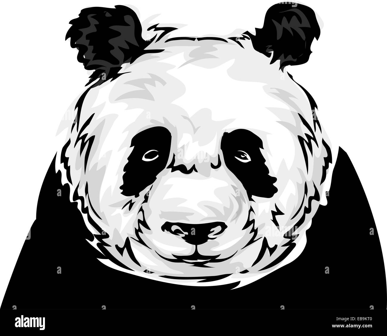 Illustration Featuring a Panda Stock Photo