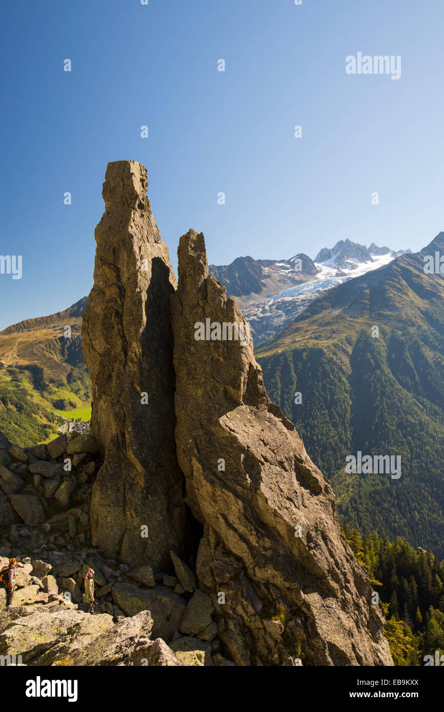 A pinnalce on he Aiguille Rouge range, French Alps. Stock Photo