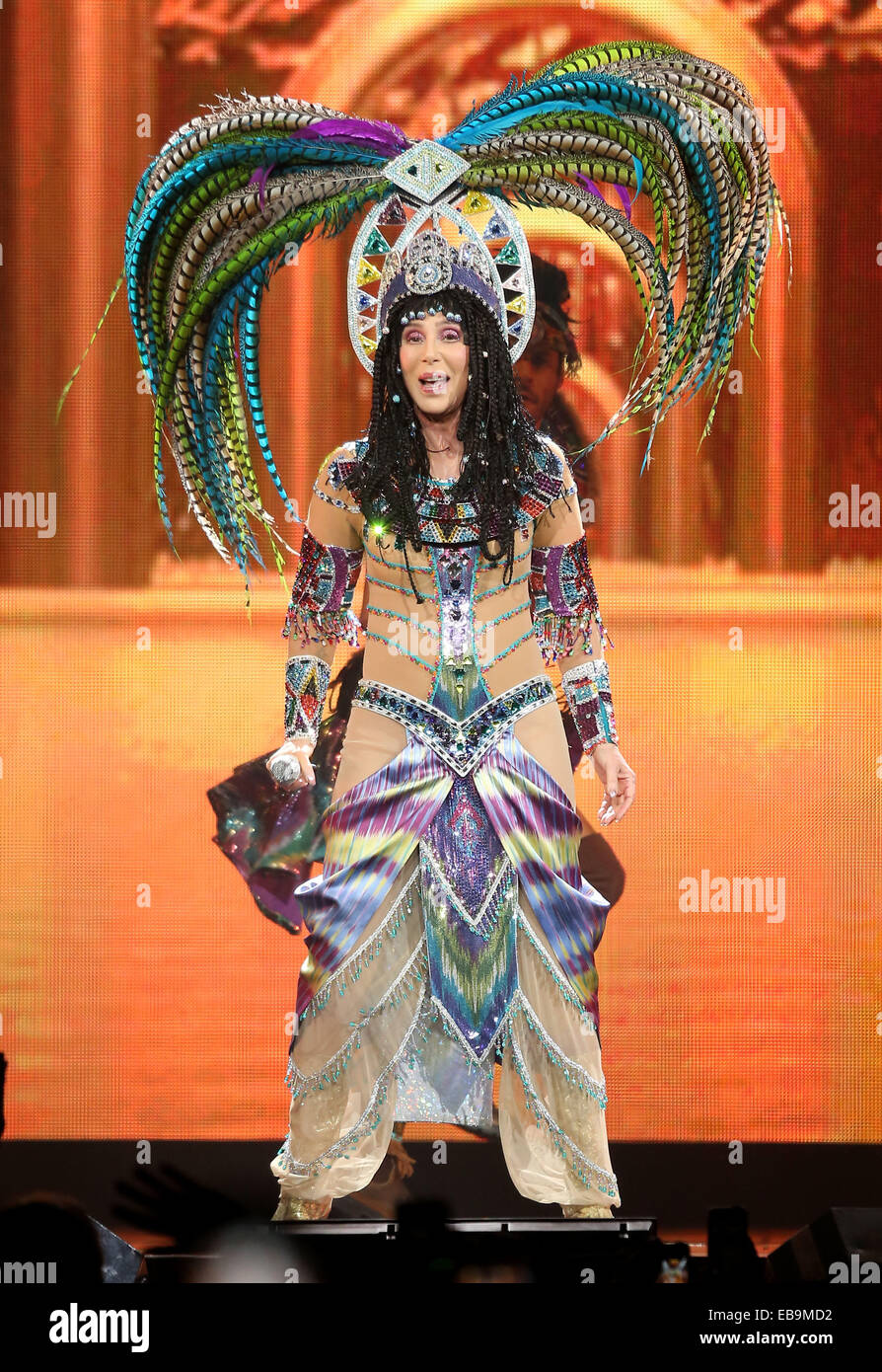 Cher In Concert at MGM Grand Garden Arena Las Vegas Featuring: Cher Where: Las  Vegas, Nevada, United States When: 25 May 2014 Stock Photo - Alamy
