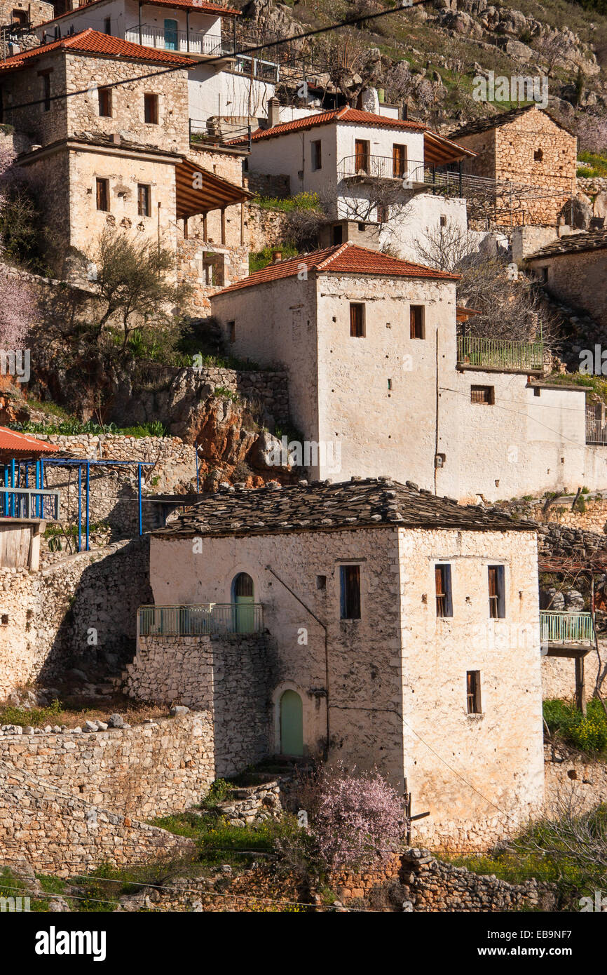 Prastos village. Arcadia, Peloponnese, Greece Stock Photo