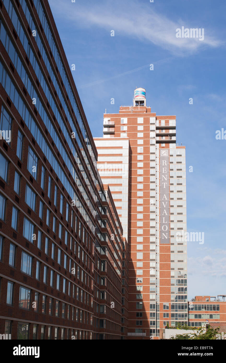 Avalon residential development in Chelsea NYC, seen from the High Line, USA Stock Photo Alamy