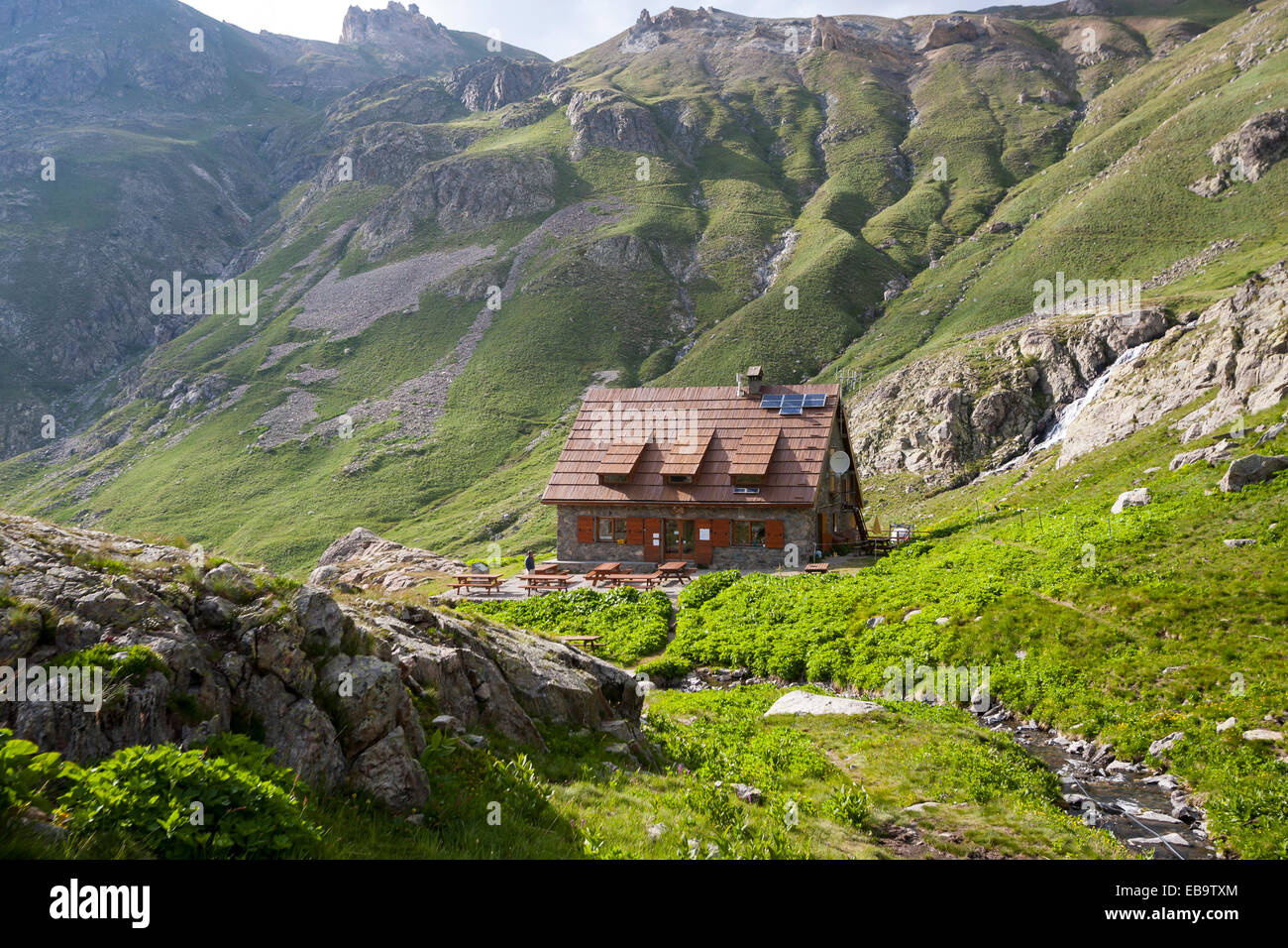 Refuge de Vens mountain hut, Mercantour National Park, near Saint