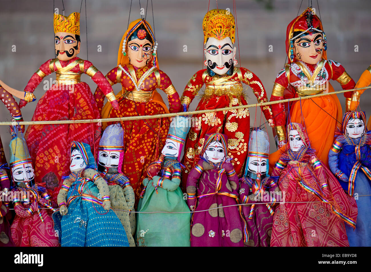 Marionettes, traditional crafts, Jodhpur, Rajasthan, India Stock Photo