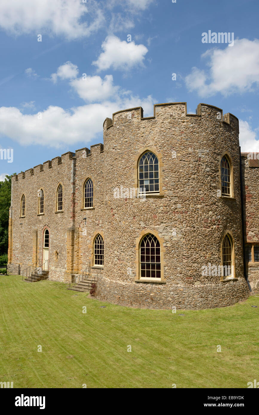 Taunton Castle, Somerset, which houses the Museum of Somerset. Stock Photo