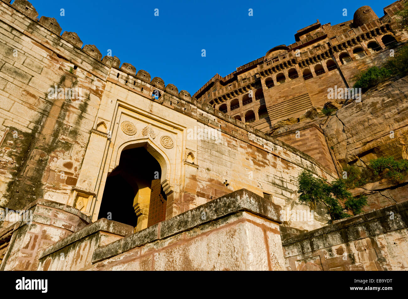 Mehrangarh Fort, Jodhpur, Rajasthan, India Stock Photo