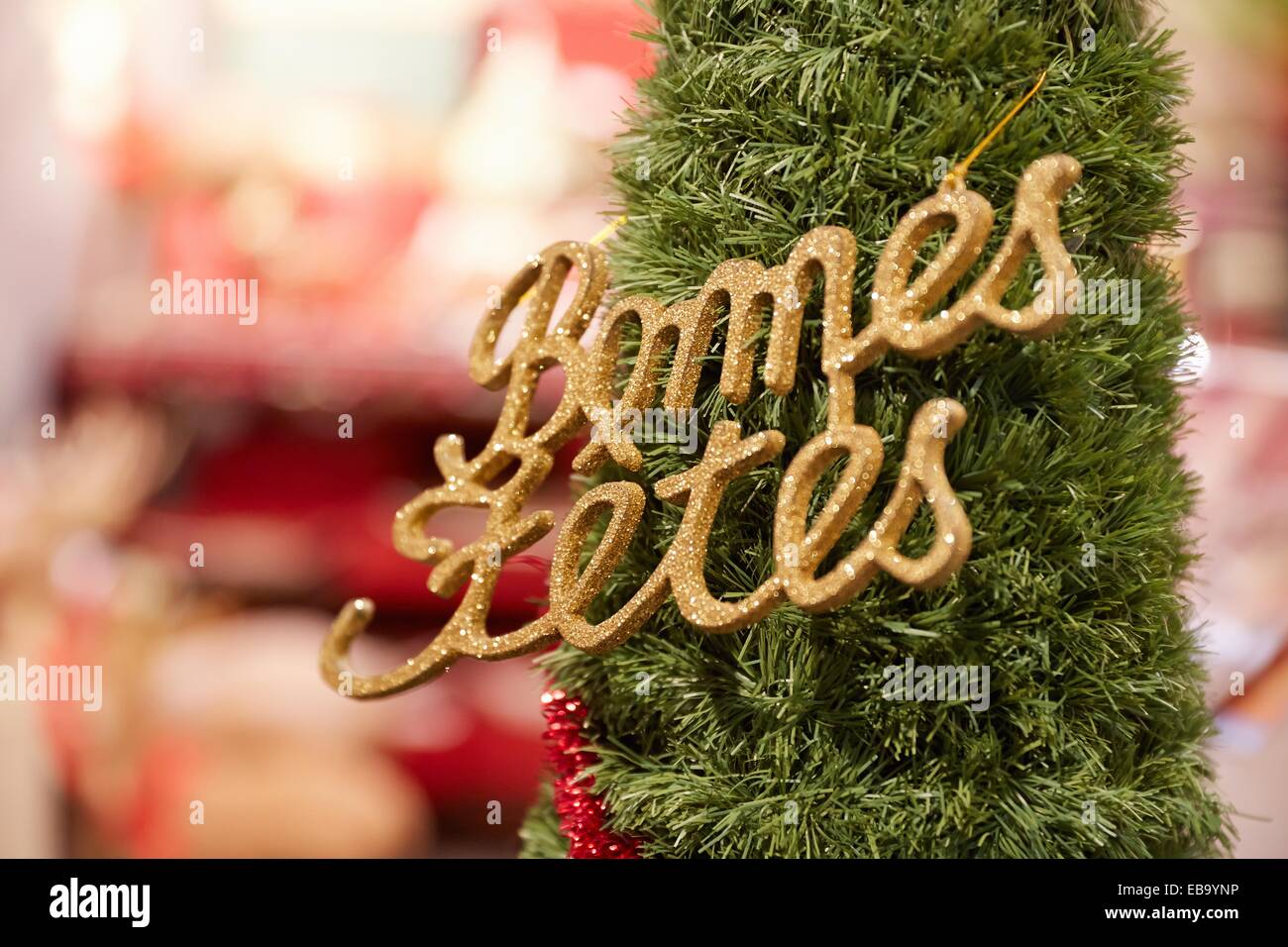 Happy Holidays, Christmas tree, Bayonne, Aquitaine, Pyrénées