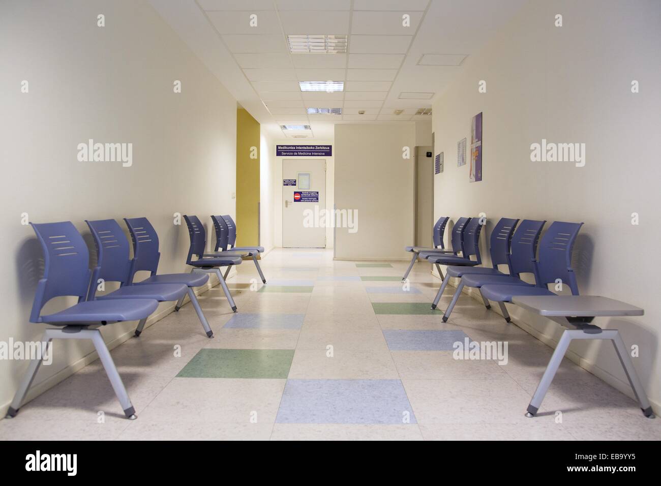 Waiting room, Intensive Care Unit ICU, Donostia Hospital, San Sebastian
