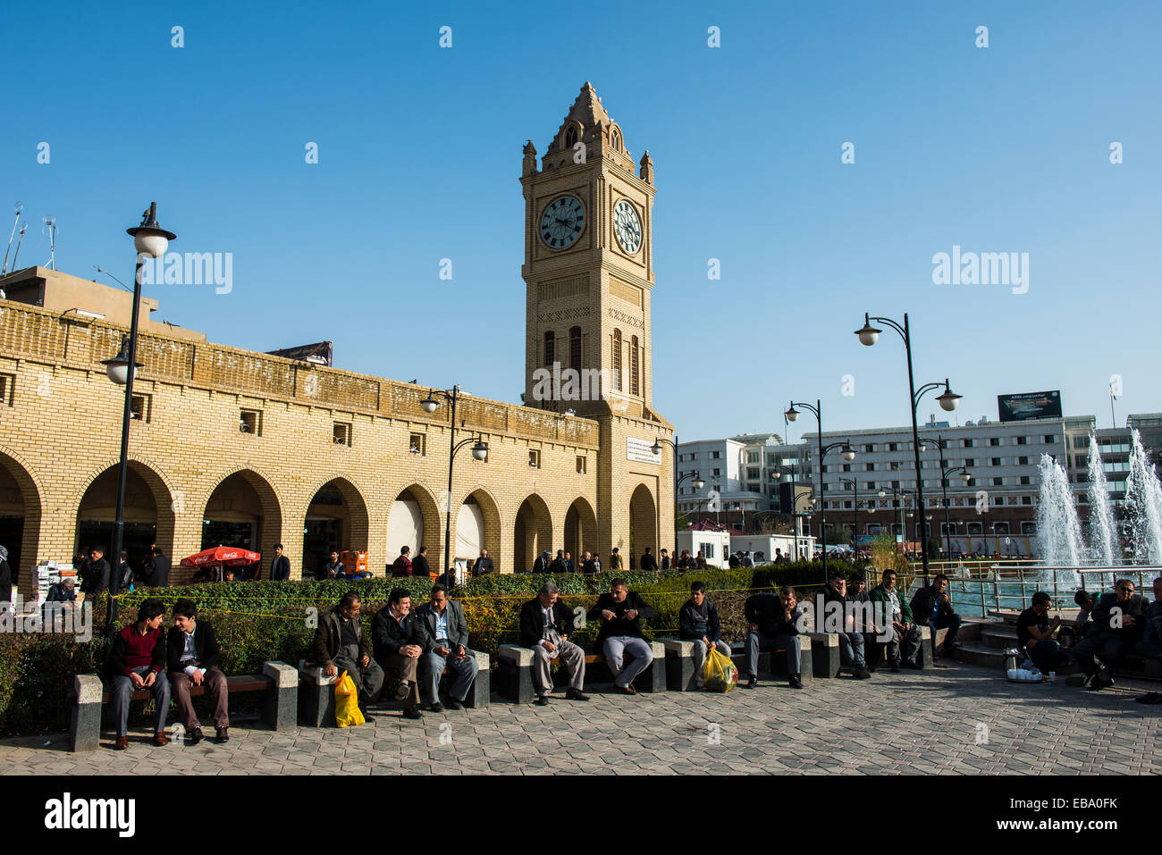 Bazaar square, Erbil, Arbil Province, Iraqi Kurdistan, Iraq Stock Photo