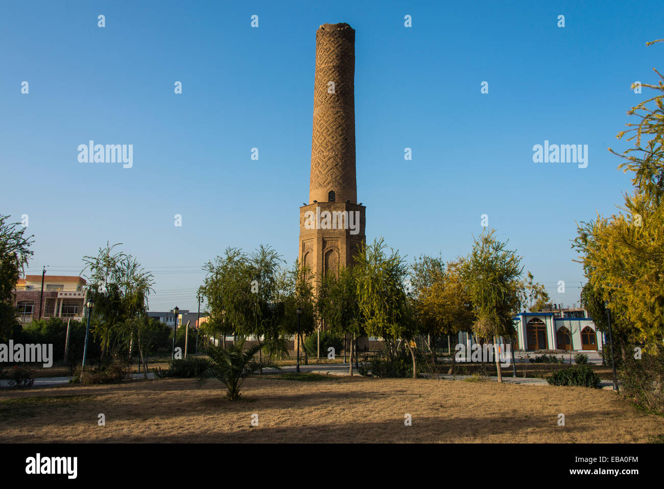 Sheik Chooli minaret in Shanadar Park, Erbil, Arbil Province, Iraqi Kurdistan, Iraq Stock Photo