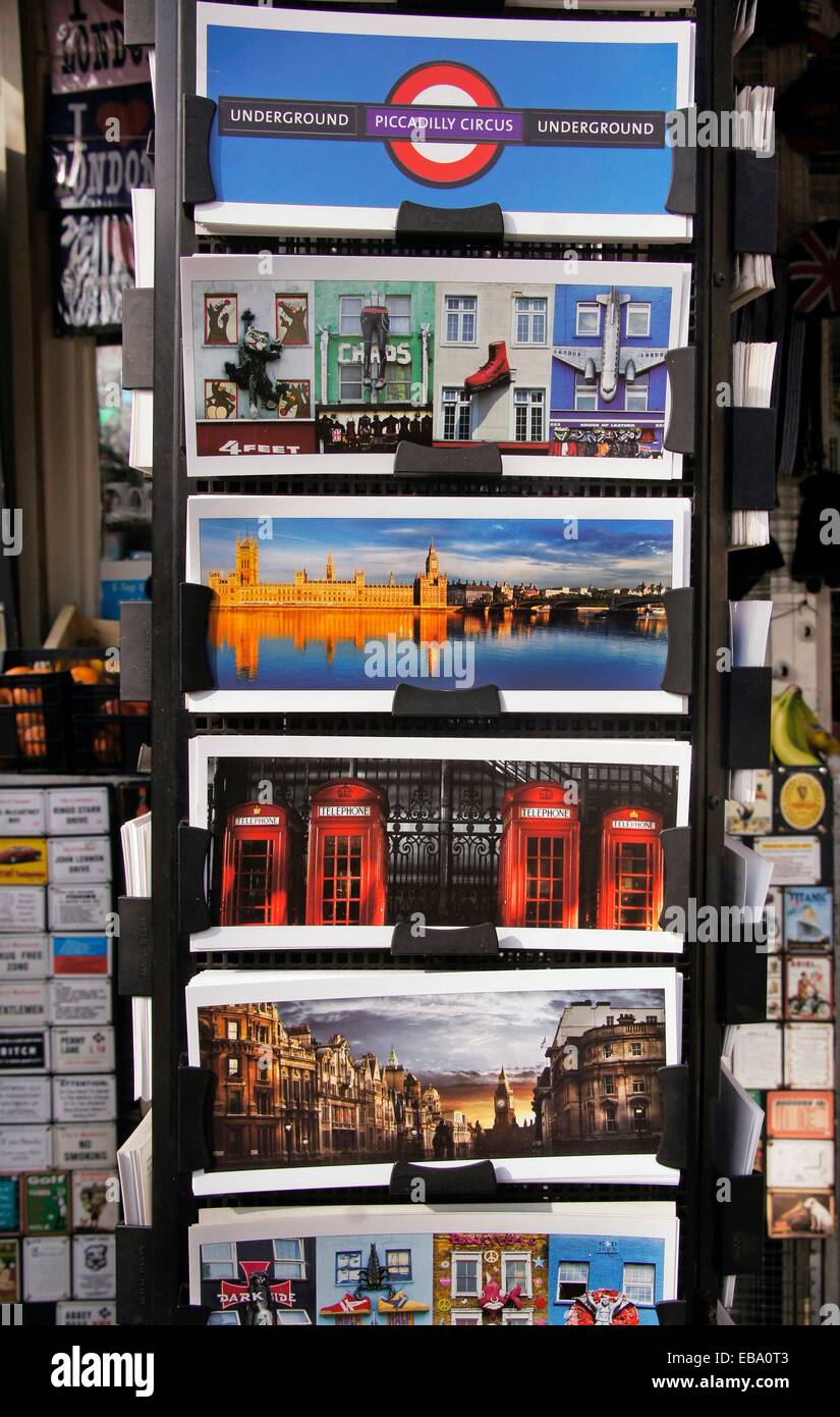 UK, London, Postcards Stock Photo Alamy
