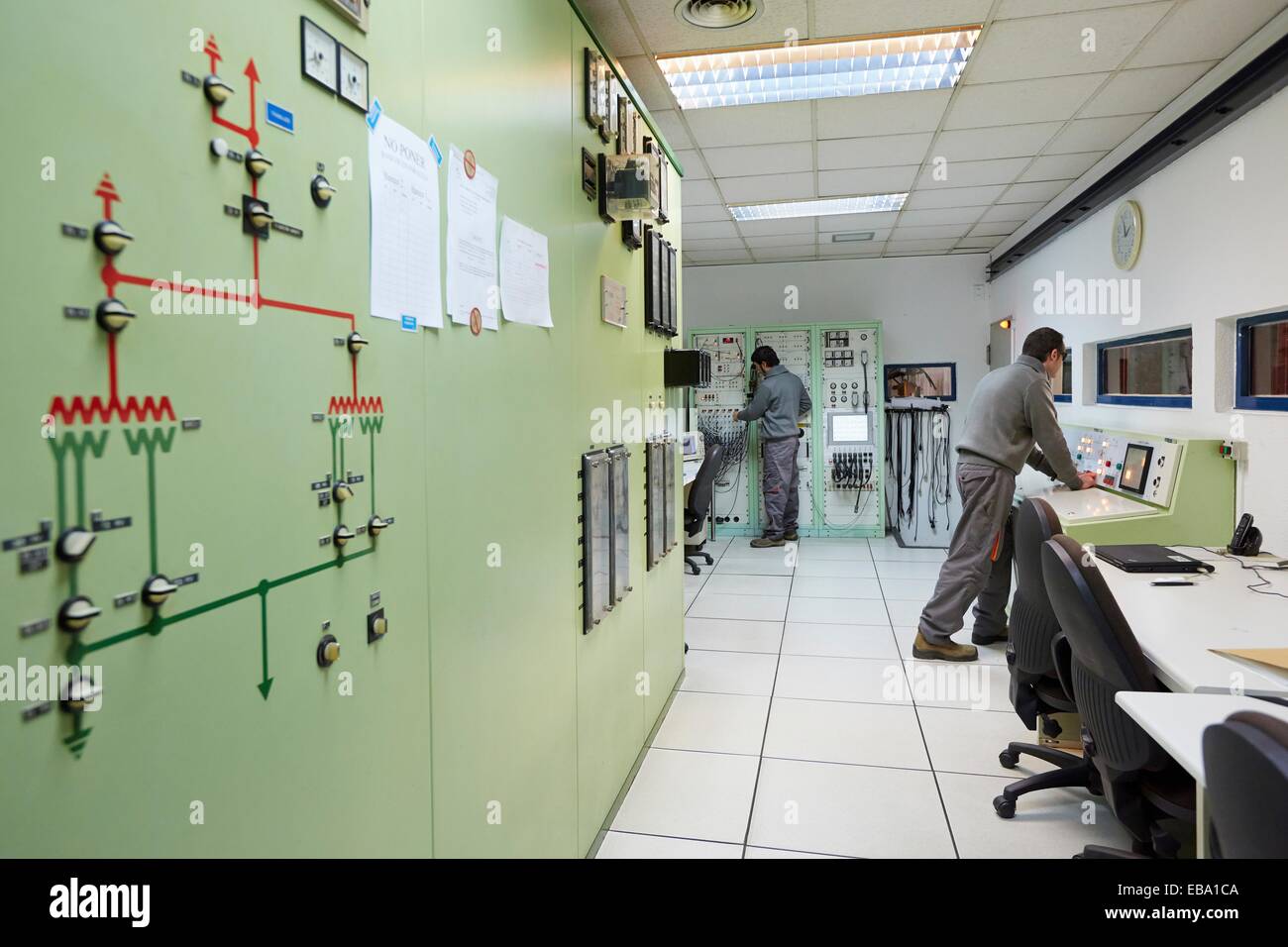 Control room. Power Electric Laboratory. Certification of electrical