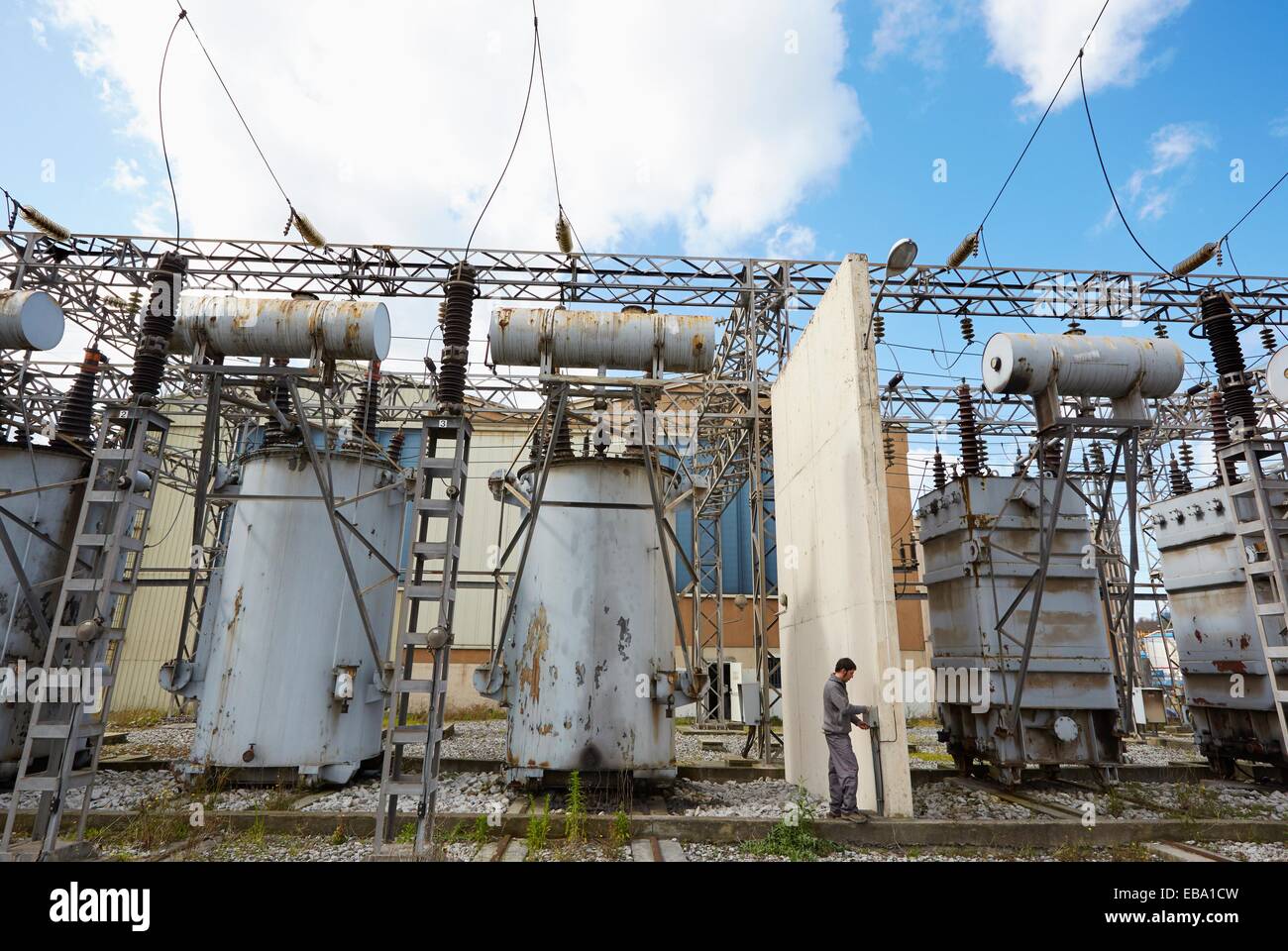 Electrical Substation. Power Electric Laboratory. Certification of