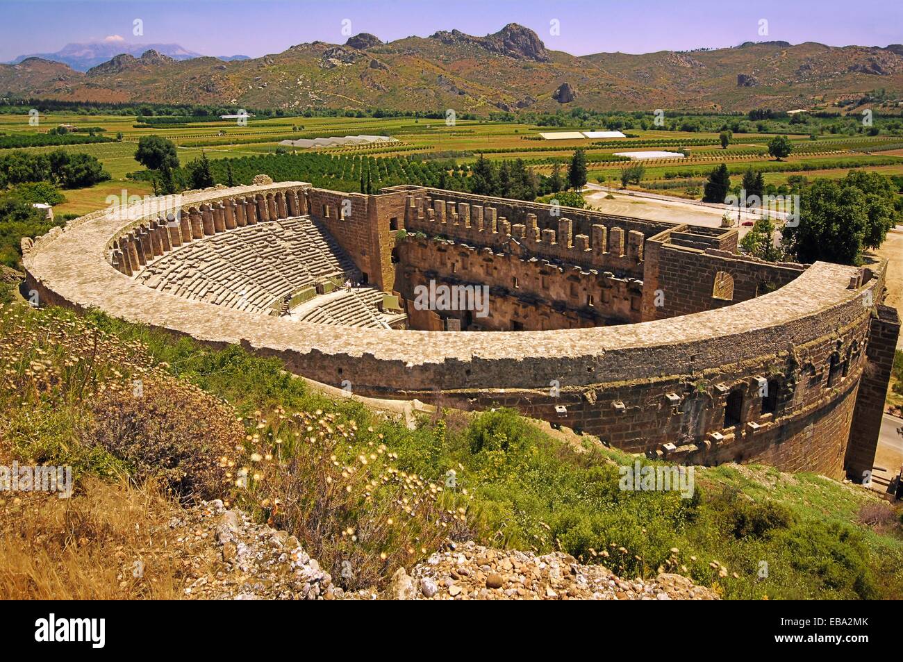 Roman theatre (2nd century AD), Aspendos, Turkey Stock Photo