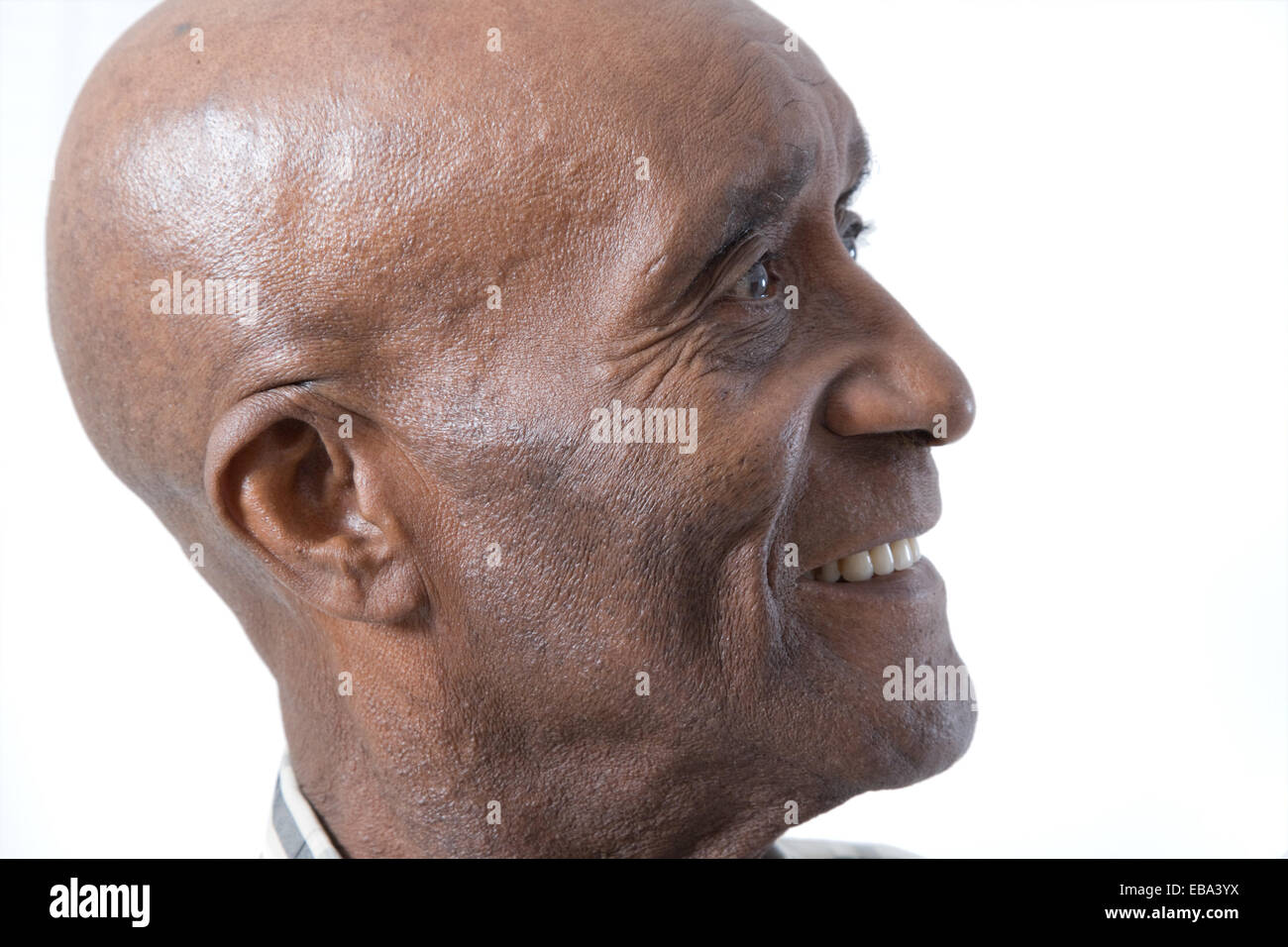 Black Bald Man Head Profile High Resolution Stock Photography and ...