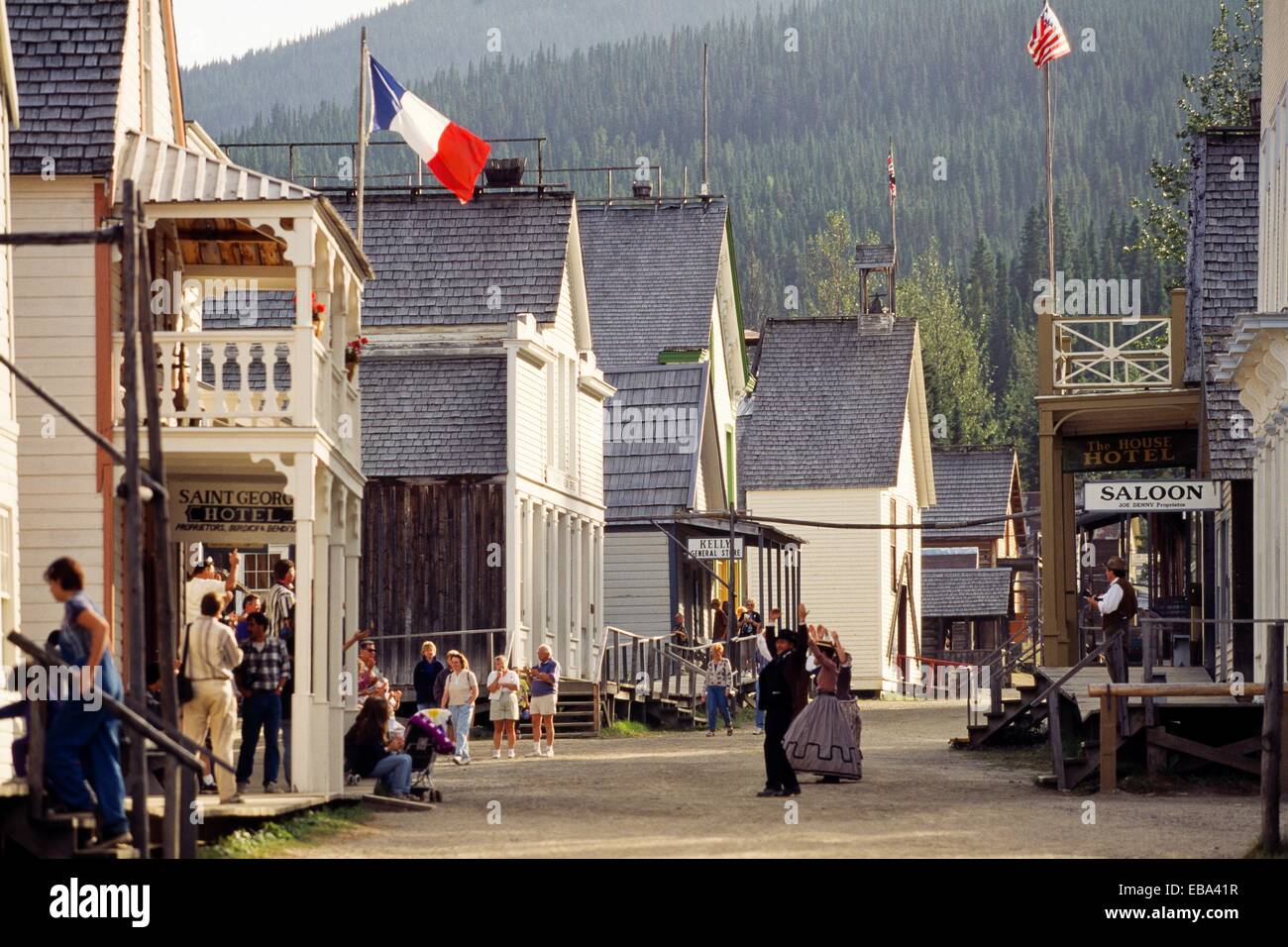 Barkerville Historic Town British Columbia Gold Rush Town Canada Stock