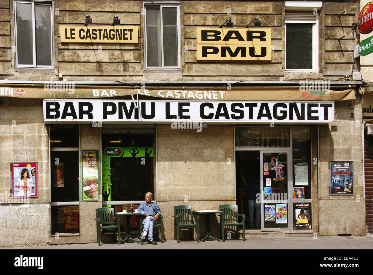 France Aquitaine Gironde Bar Pmu At Bordeaux Stock Photo Alamy