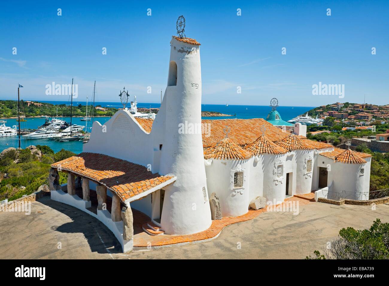 Stella Maris Church Porto Cervo Costa Smeralda Sardinia Italy Stock Photo Alamy