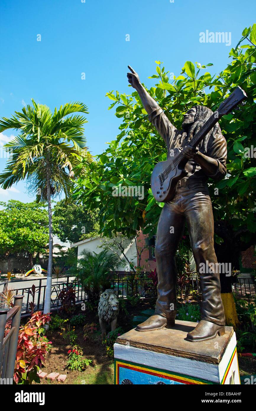 Bob Marley statue, Bob Marley Museum, Kingston, Jamaica, West Indies