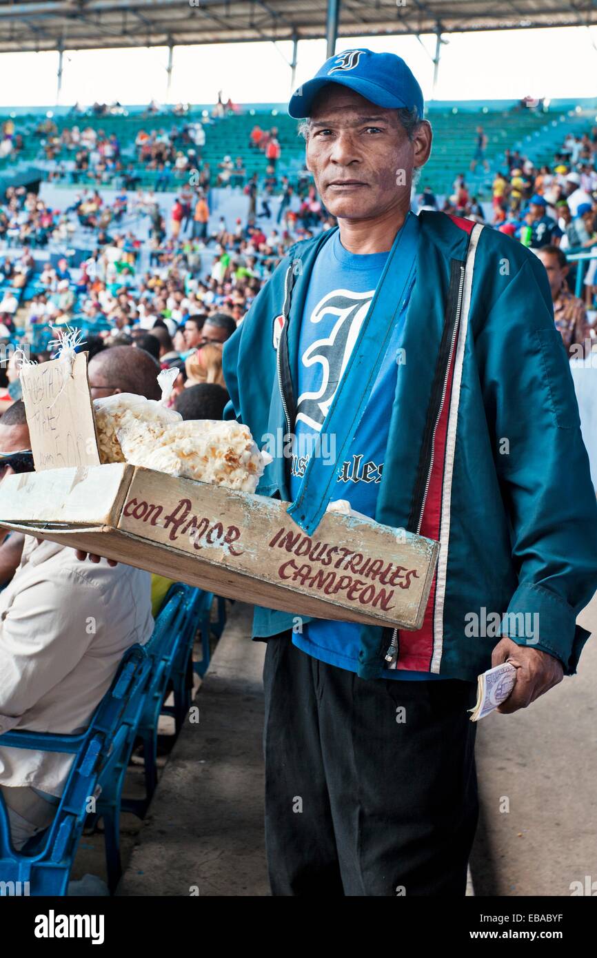 Havana´s baseball team the Industriales playing at Estadio
