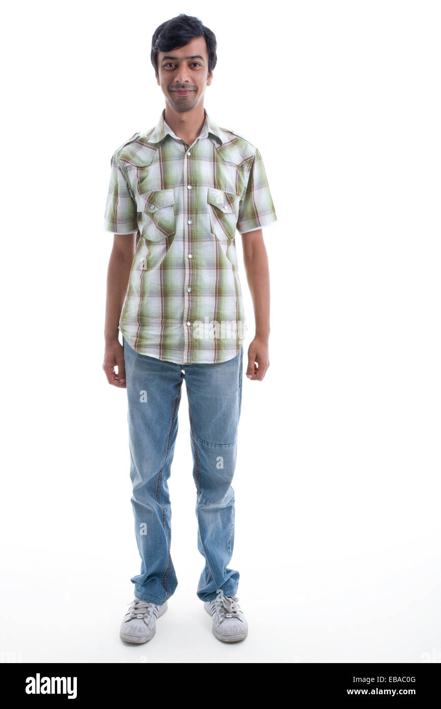Portrait of a man smiling in the studio Stock Photo - Alamy