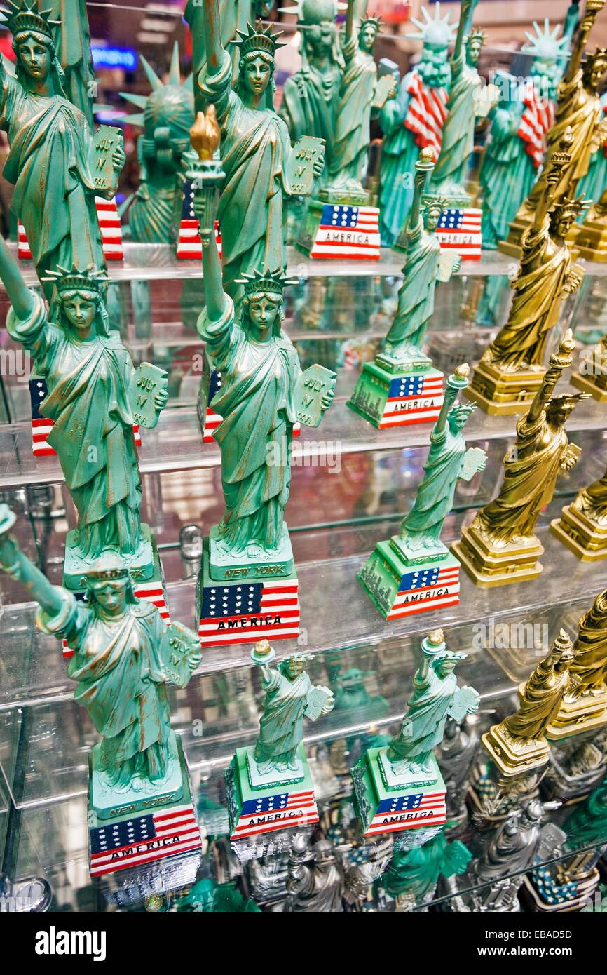 statue of Liberty souvenirs Manhattan New York City USA Stock Photo Alamy
