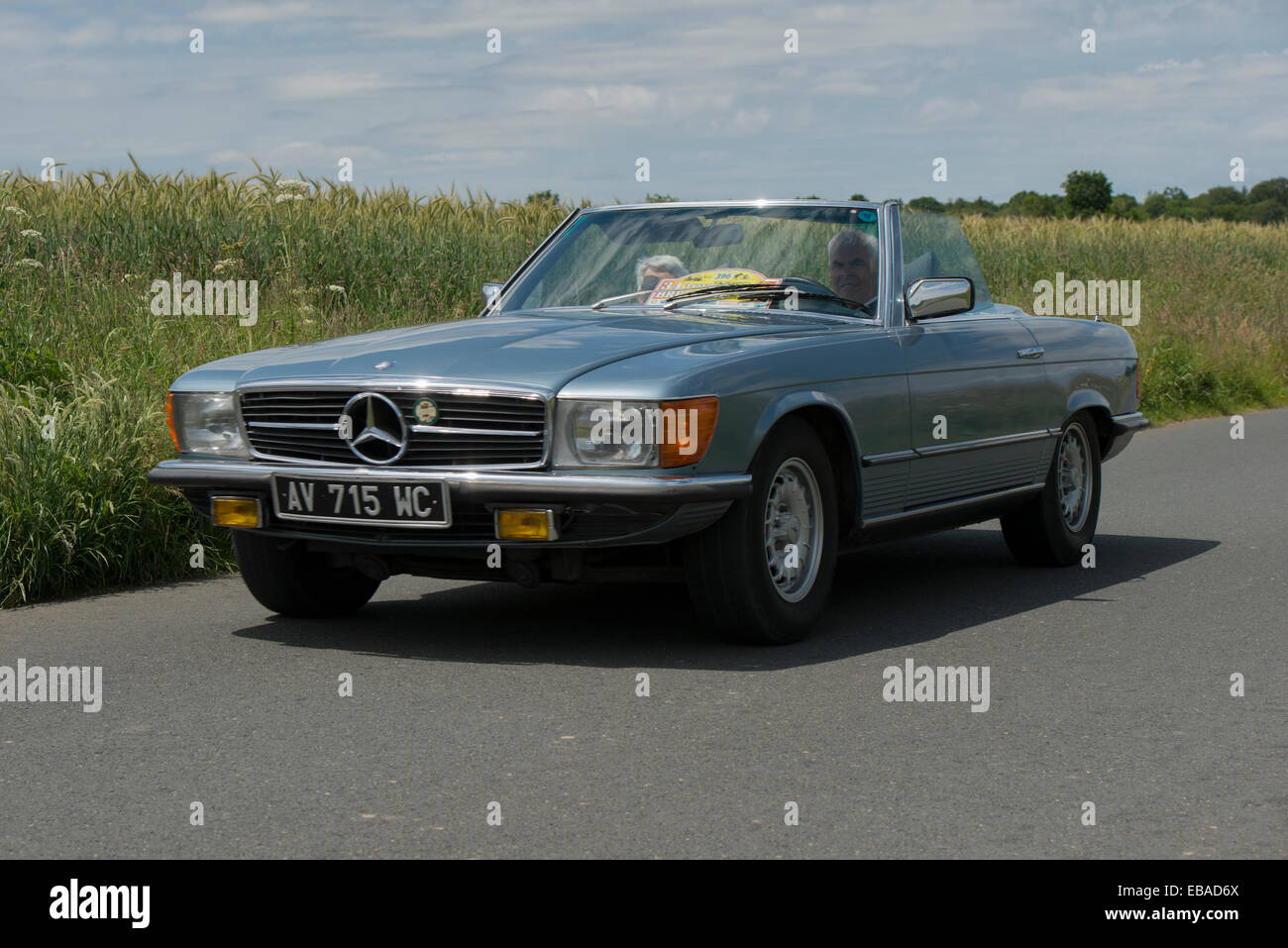 Mercedes Benz 280 Sl Cabriolet Of 1977 In The Tour De Bretagne 14 Stock Photo Alamy